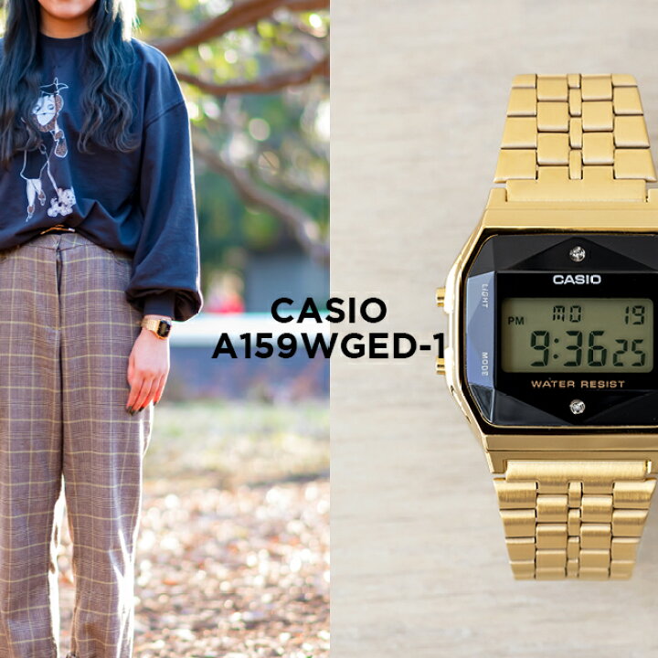 楽天市場】【10年保証】CASIO STANDARD カシオ スタンダード A159WGED 