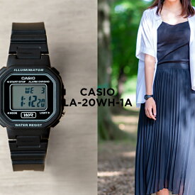 【10%OFF】【10年保証】【日本未発売】CASIO STANDARD カシオ スタンダード LA-20WH-1A 腕時計 時計 ブランド レディース キッズ 子供 女の子 チープカシオ チプカシ デジタル 日付 カレンダー ブラック 黒 海外モデル ギフト プレゼント