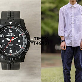 【日本未発売】TIMEX EXPEDITION タイメックス エクスペディション ラギッド コア アナログ 43MM T49831 腕時計 時計 ブランド メンズ ミリタリー ブラック 黒 海外モデル ギフト プレゼント