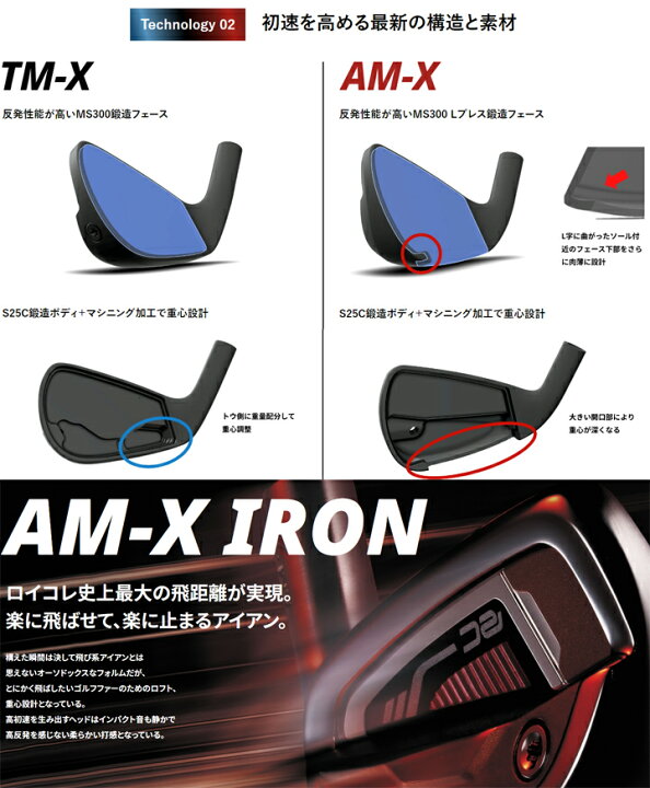 楽天市場】ROYAL COLLECTION/ロイヤルコレクション AM-Xアイアン6本 