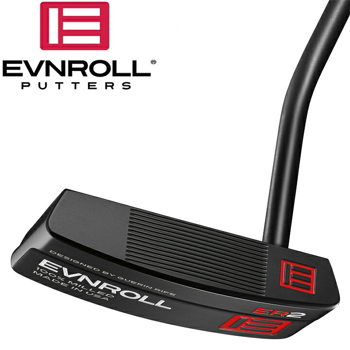 楽天市場】EVNROLL/イーブンロール ER2 BLACK MID BLADE PUTTER ER 2 