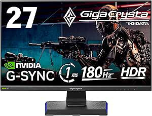LCD-GD271JD GigaCrysta 27�^ �t��HD�Q�[�~���O���j�^�[ 180Hz