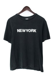 ナンバーナイン NUMBER(N)INE　サイズ:3 NEWYORKプリントTシャツ(ブラック)【521042】【BS99】【メンズ】【中古】bb131#rinkan*B