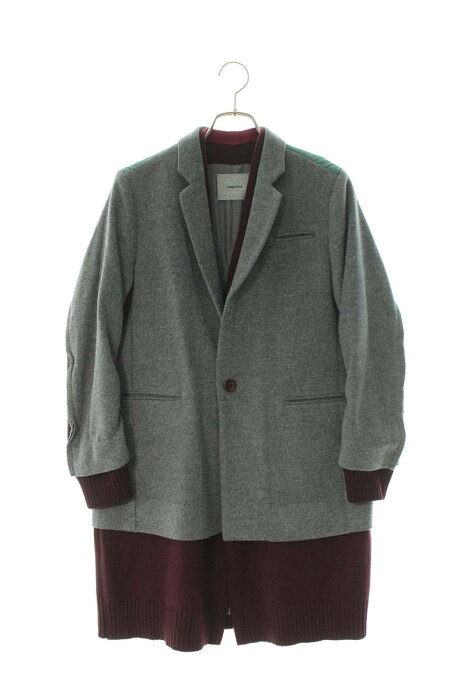 アンダーカバー Undercover サイズ 2 12aw J1101 Psycho Color素材切替レイヤードコート グレー ボルドー グリーン Bs99 レディース 中古 324 Rinkan B Product Details Japanese Proxy Shopping Service From Japan