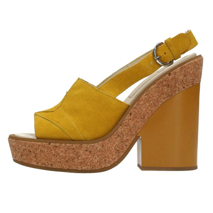 楽天市場 ジルサンダーネイビー Jil Sander Navy サイズ 36 スエードレザーコルクヒールサンダル イエロー ベージュ 4022 Bs99 レディース 小物 中古 Less 317 Rinkan B Rinkan