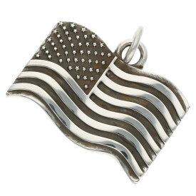 クロムハーツ Chrome Hearts　 AMERICAN FLAG アメリカンフラッグ シルバーネックレストップ(シルバー 12.25g) 【601122】【SS07】【小物】【中古】bb187#rinkan*B