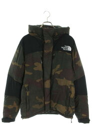 ノースフェイス THE NORTH FACE　サイズ:XL NOVELTY BALTRO LIGHT JACKET ND91845 カモ柄ノベルティバルトロライトダウンジャケット(グリーン調×ブラウン調)【411132】【BS55】【メンズ】【中古】bb212#rinkan*B