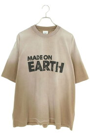 ヴェトモン VETEMENTS　サイズ:L 23SS UE63TR690X MADEONEARTHグラデーションTシャツ(ブラウン調)【024042】【SB01】【メンズ】【レディース】【新古品】bb20#rinkan*N