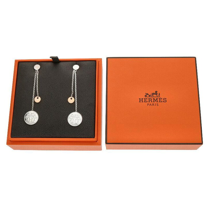 楽天市場】エルメス HERMES エクスリブリス PM コンビピアス(シルバー 