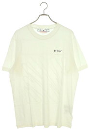 オフホワイト OFF-WHITE　サイズ:L 23SS OMAA027C99JER バックウェーブロゴTシャツ(ホワイト)【018032】【OM10】【メンズ】【新古品】bb20#rinkan*N