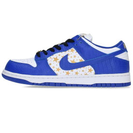 ナイキ NIKE　×シュプリーム SUPREME サイズ:27.5cm 21SS DUNK LOW OG QS DH3228-100 ダンクローオージークイックストライクスニーカー(ブルー×ホワイト)【818032】【BS55】【メンズ】【小物】【中古】bb132#rinkan*S