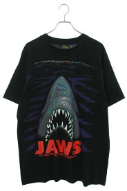 ヴィンテージ VINTAGE　サイズ:XL JAWS ジョーズ ジョーズプリントTシャツ(ブラック)【724042】【SB01】【メンズ】【中古】bb17#rinkan*C