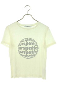 クリスチャンディオール Christian Dior　サイズ:XS 143T09A4468 diorspatiale リフレクティブプリントTシャツ(ホワイト)【101132】【BS99】【レディース】【中古】bb87#rinkan*B