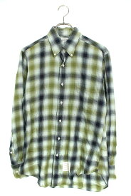 トムブラウン THOM BROWNE　サイズ:1 チェック長袖シャツ(グリーン調)【720132】【BS99】【メンズ】【中古】bb297#rinkan*B