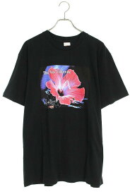 シュプリーム SUPREME　×ヨウジヤマモト Yohji Yamamoto サイズ:L 20AW This Was Tomorrow Tee フラワープリントTシャツ(ブラック)【604042】【SB01】【メンズ】【中古】bb51#rinkan*S