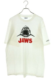 ヴィンテージ VINTAGE　サイズ:XL JAWS ジョーズ プリントTシャツ(ホワイト)【415042】【SB01】【メンズ】【中古】bb324#rinkan*C