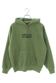 シュプリーム SUPREME　サイズ:M 23SS Inside Out Box Logo Hooded Sweatshirt インサイドアウトボックスロゴパーカー(カーキ)【102132】【SB01】【メンズ】【中古】bb177#rinkan*A