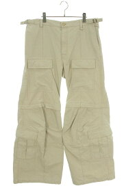 バレンシアガ BALENCIAGA　サイズ:XL 768810 TKP27 FLARED CARGO PANTS フレアカーゴロングパンツ(ベージュ)【211132】【SB01】【メンズ】【レディース】【中古】bb33#rinkan*A