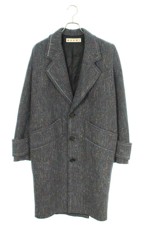 楽天市場】マルニ MARNI サイズ:40 ニットロングコート(グレー 