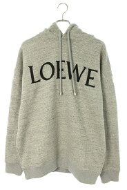 ロエベ LOEWE　サイズ:M H526Y25X36 オーバーサイズロゴパーカー(グレー)【612132】【SS13】【メンズ】【新古品】bb20#rinkan*N