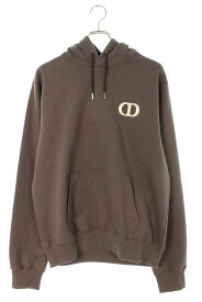 ディオール DIOR　サイズ:M 23AW 113J698A0531 CDアイコンプルオーバーパーカー(ブラウン)【612132】【SS13】【メンズ】【新古品】bb20#rinkan*N