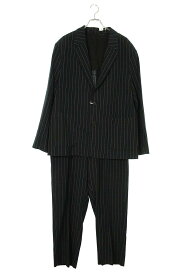 シュプリーム SUPREME　サイズ:L/34 23SS Lightweight Pinstripe Suit Lightweight Pinstripe Suitスーツ(ブラック)【102132】【BS55】【メンズ】【中古】bb131#rinkan*S
