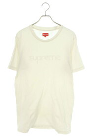 シュプリーム SUPREME　サイズ:M ロゴ刺繍Tシャツ(ホワイト)【122132】【BS99】【メンズ】【中古】[less]bb17#rinkan*C