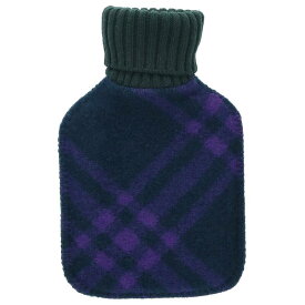 バーバリー Burberry　 Hot water bottle チェック ウール ホットウォーターボトル(グリーン×パープル)【522132】【BS99】【小物】【中古】bb33#rinkan*A