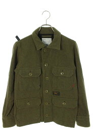 ダブルタップス WTAPS　サイズ:1 14AW 142GWDT-JKM06 A-1 ウールミリタリージャケットブルゾン(オリーブ)【601042】【BS99】【メンズ】【中古】[less]bb51#rinkan*B