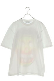 フューチャー FUTUR　サイズ:L バックスカルプリントTシャツ(ホワイト)【601042】【BS99】【メンズ】【中古】[less]bb131#rinkan*A