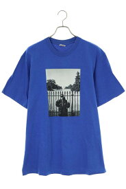 シュプリーム SUPREME　×アンダーカバー UNDERCOVER サイズ:L Public Enemy White House Tee パブリックエネミーホワイトハウスTシャツ(ブルー)【024042】【SB01】【メンズ】【中古】bb51#rinkan*B