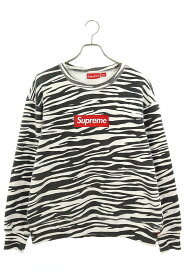 シュプリーム SUPREME　サイズ:S 22AW Box Logo Crewneck ボックスロゴクルーネックスウェット(ホワイト×ブラック)【711042】【OM10】【メンズ】【中古】bb30#rinkan*B