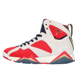 ナイキ NIKE　×Trophy Room サイズ:26cm Air Jordan 7 True Red and Obsidian DM1195-474 エアジョーダン7トゥルーレッドアンドオブシディアンスニーカー(レッド×ホワイト)【603042】【BS99】【メンズ】【小物】【中古】bb33#rinkan*B