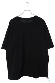 アンレーベルプロジェクト UNRAVEL PROJECT　サイズ:M UMAA015S19126006 裾ドローコードTシャツ(ブラック)【721042】【BS99】【メンズ】【中古】[less]bb187#rinkan*B