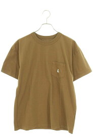 ソフネット SOPHNET 　サイズ:S 20SS SOPH-200088 BASIC POCKET TEE ロゴエンブロイダリーポケットTシャツ(ブラウン)【031042】【BS99】【メンズ】【中古】[less]bb51#rinkan*A