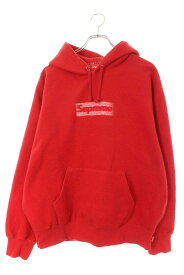 シュプリーム SUPREME　サイズ:M 23SS Inside Out Box Logo Hooded Sweatshirt インサイドアウトボックスロゴプルオーバーパーカー(グレー×レッド)【302042】【SB01】【メンズ】【中古】bb187#rinkan*B