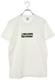 シュプリーム SUPREME　サイズ:S 23AW Box Logo Tee ボックスロゴTシャツ(ホワイト×グリーン)【302042】【SB01】【メンズ】【中古】bb131#rinkan*S