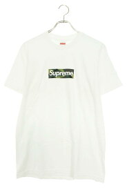 シュプリーム SUPREME　サイズ:S 23AW Box Logo Tee ボックスロゴTシャツ(ホワイト×グリーン)【302042】【SS13】【メンズ】【中古】bb131#rinkan*S