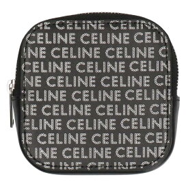 セリーヌバイエディスリマン CELINE by Hedi Slimane　 CELINE スクエアパースケース(ブラック×シルバー)【812042】【BS99】【小物】【中古】bb30#rinkan*S