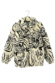 ワコマリア WACKO MARIA　サイズ:S FUR COACH JACKET タイガープリントファーブルゾン(ブラック×ホワイト)【213042】【BS99】【メンズ】【中古】bb17#rinkan*A