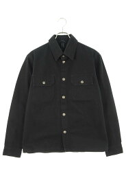 クロムハーツ Chrome Hearts　サイズ:M WORKDOGワークドッグ クロスボールボタンデニムジャケット(ブラック×シルバー)【213042】【SS13】【メンズ】【中古】bb310#rinkan*B