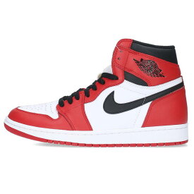 ナイキ NIKE　サイズ:27.5cm AIR JORDAN 1 RETRO HIGH OG CHICAGO 555088-101 エアジョーダン1レトロハイオージーシカゴスニーカー(レッド×ホワイト×ブラック)【713042】【OM10】【メンズ】【小物】【中古】bb212#rinkan*S