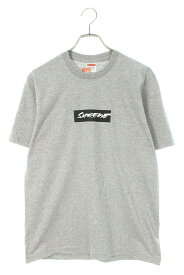 シュプリーム SUPREME　サイズ:S 24SS Futura Box Logo Tee フューチュラボックスロゴTシャツ(グレー)【023042】【OM10】【メンズ】【中古】bb187#rinkan*A