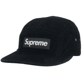 シュプリーム SUPREME　 16AW Corduroy Camp Cap コーデュロイキャンプキャップ(ブラック)【523042】【BS99】【小物】【中古】bb169#rinkan*B