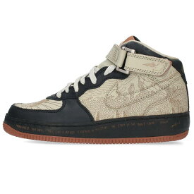 ナイキ NIKE　サイズ:27.5cm AIR FORCE 1 MID INSIDEOUT 309379-011 エアフォースワンミッドインサイドアウトスニーカー(グレー×ブラック)【204042】【BS99】【メンズ】【小物】【中古】bb78#rinkan*A