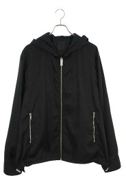 ジバンシィ GIVENCHY　サイズ:48 BM00RP13P9 4Gジャカードウインドブレーカー ブルゾン(ブラック)【104042】【SB01】【メンズ】【中古】bb216#rinkan*B