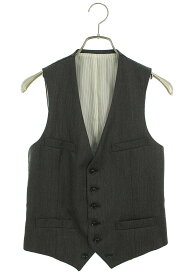 ジョンローレンスサリバン JOHNLAWRENCESULLIVAN　サイズ:34 JLS-01-12 Wool single vest ウールシングルベスト(グレー)【404042】【BS99】【メンズ】【中古】bb51#rinkan*B