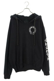 クロムハーツ Chrome Hearts　サイズ:XL SWTSHRT PLVR プリントプルオーバーパーカー(ブラック)【104042】【SJ02】【メンズ】【中古】bb339#rinkan*C