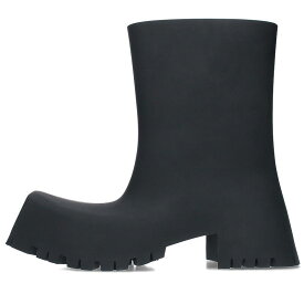 バレンシアガ BALENCIAGA　サイズ:43 TROOPER RUBBER BOOT トルーパーラバーブーツ(ブラック)【714042】【BS99】【メンズ】【小物】【中古】bb223#rinkan*A