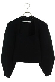 アレキサンダーワン ALEXANDER WANG　サイズ:XS ボリュームスリーブニット(ブラック)【424042】【BS99】【レディース】【中古】bb212#rinkan*B